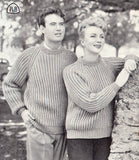 Patons 583 Knitting Book - Knitting Patterns for Men's and Women's Sweaters, Jumpers and Cardigans - Instant Download PDF 16 pages