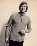 Patons 310 - 60s Knitting Patterns for Men's Jumpers, Jacket, Poncho Instant Download PDF 20 pages