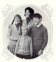 Patons 111 - Early 70s Knitting Patterns for Cardigans with Set-in Sleeves for Boys and Girls Instant Download PDF 20 pages