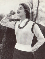 Patons 458 - 50s Knitting Patterns for Tops and Cardigans for Women Instant Download PDF 16 pages