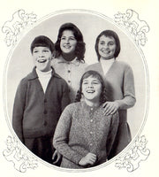 Patons 111 - Early 70s Knitting Patterns for Cardigans with Set-in Sleeves for Boys and Girls Instant Download PDF 20 pages