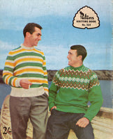 Patons 564 - 50s Knitting Patterns for Men's Pullovers Instant Download PDF 20 pages