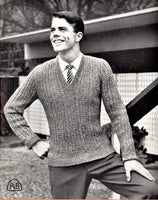 Patons 579 - 60s Knitting Patterns for Men's Sweaters/Jumpers and Cardigans Instant Download PDF 20 pages