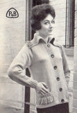 Patons 578 - 50s Knitting Patterns for Women's Sweaters and Cardigan Instant Download PDF 16 pages