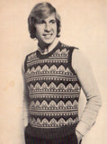 Patons 310 - 60s Knitting Patterns for Men's Jumpers, Jacket, Poncho Instant Download PDF 20 pages