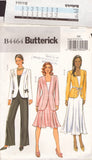 Butterick 4464 Princess Seam Jacket, Lined Sleeveless Top, Flared Skirt in Two Lengths and Pants, Sewing Pattern, Size 8-14